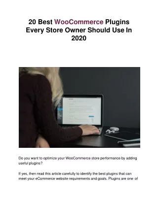 20 best woocommerce plugins every store owner should use in 2020