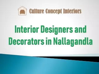Interior Designers and Decorators in Nallagandla