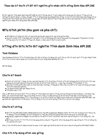 thao t c k thu t v i b th nghi