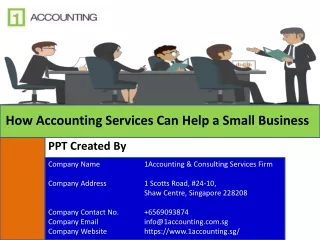 How Accounting Services Can Help a Small Business