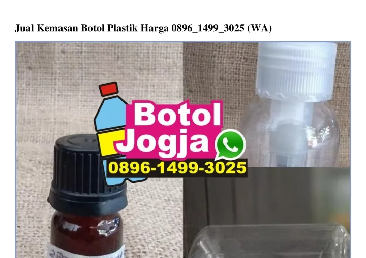 jual kemasan botol plastik harga 0896 1499 3025 wa