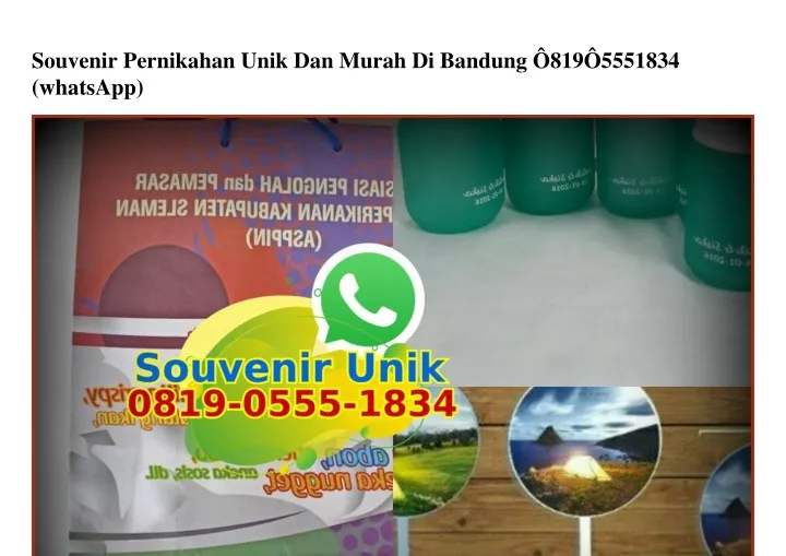 souvenir pernikahan unik dan murah di bandung