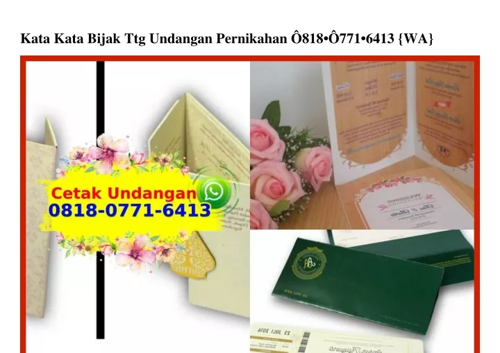 kata kata bijak ttg undangan pernikahan