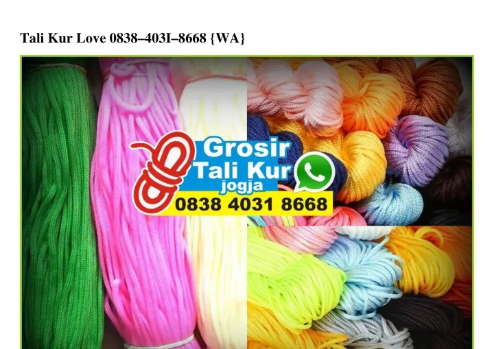 tali kur love 0838 403i 8668 wa