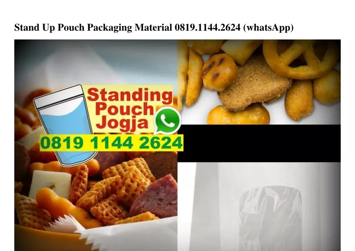 stand up pouch packaging material 0819 1144 2624