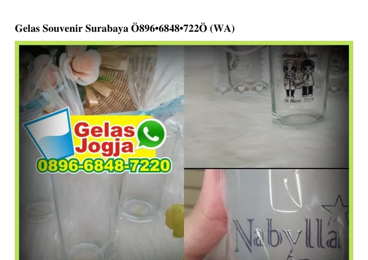 gelas souvenir surabaya 896 6848 722 wa