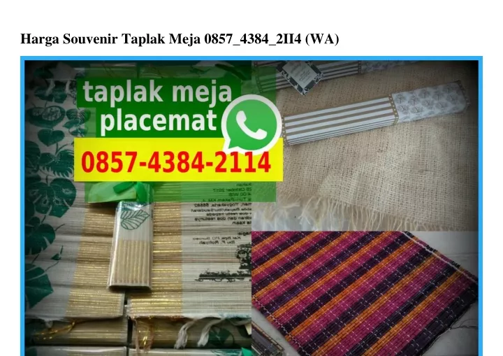 harga souvenir taplak meja 0857 4384 2ii4 wa