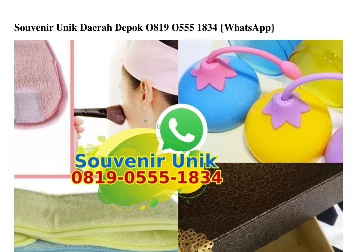 souvenir unik daerah depok o819 o555 1834 whatsapp