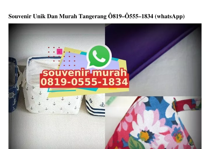 souvenir unik dan murah tangerang 819 555 1834