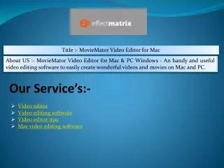 title moviemator video editor for mac