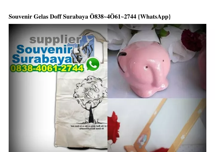 souvenir gelas doff surabaya 838 4 61 2744