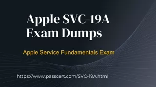 apple svc 19a exam dumps apple service