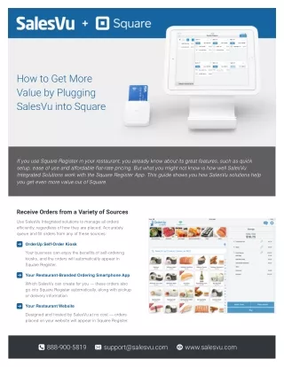 How to Get More Value by Plugging SalesVu into Square