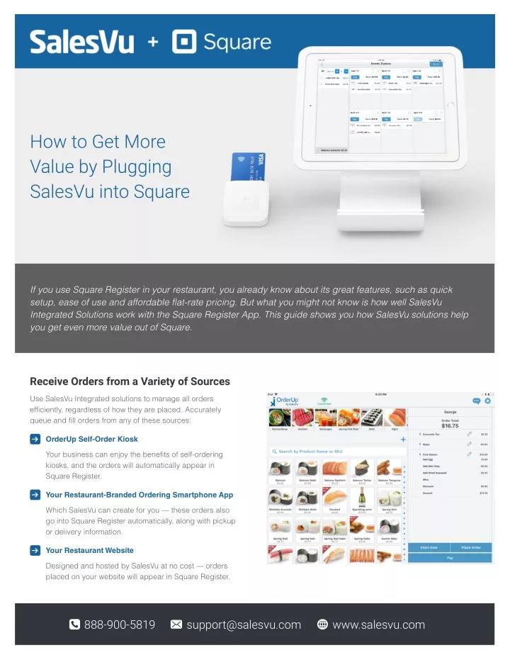 how to get more value by plugging salesvu into