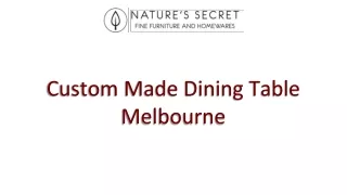 custom made dining table melbourne