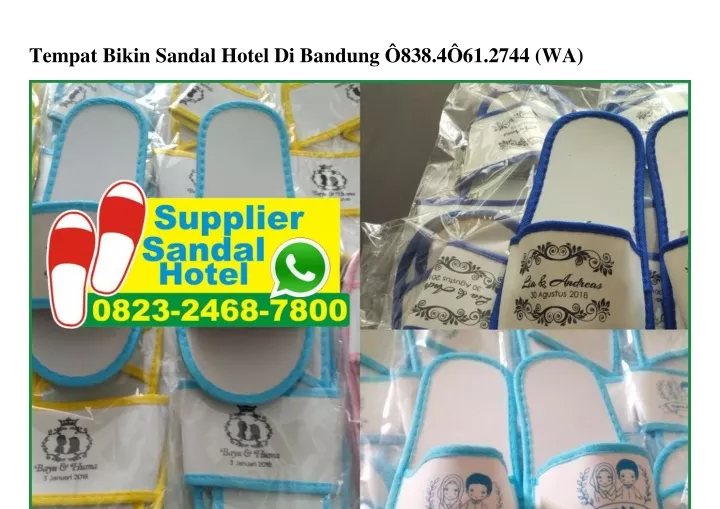 tempat bikin sandal hotel di bandung