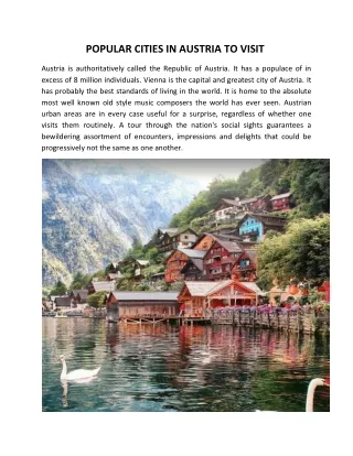 popular cities in austria to visit