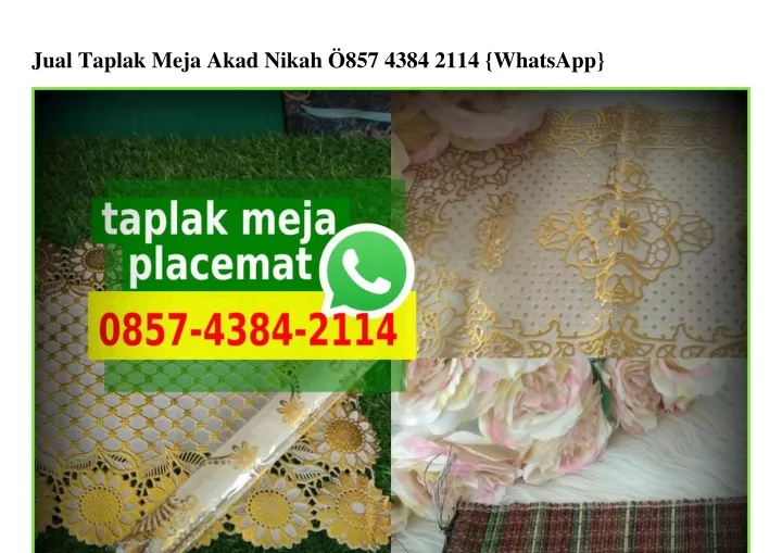 jual taplak meja akad nikah 857 4384 2114 whatsapp