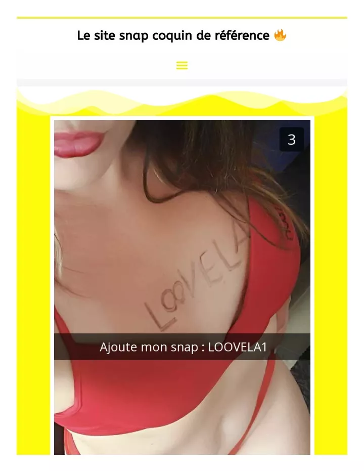 le site snap coquin de r f rence le site snap