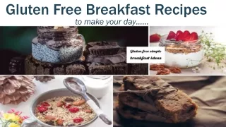 Gluten Free Breakfast Recipes