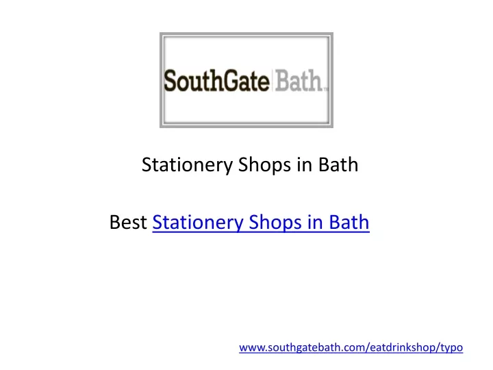 stationery shops in bath
