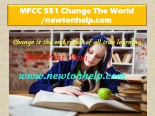 MFCC 551 Change The World /newtonhelp.com