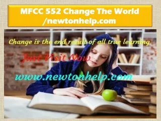 MFCC 552 Change The World /newtonhelp.com