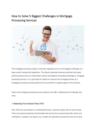 how to solve 5 biggest challenges in mortgage