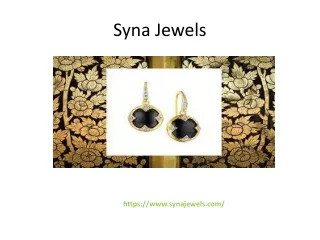 Earrings with champagne diamonds | synajewels