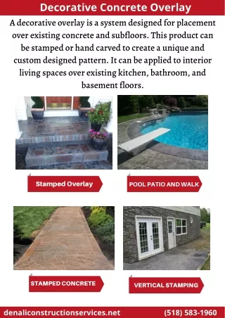 decorative concrete overlay