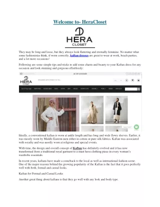 welcome to heracloset