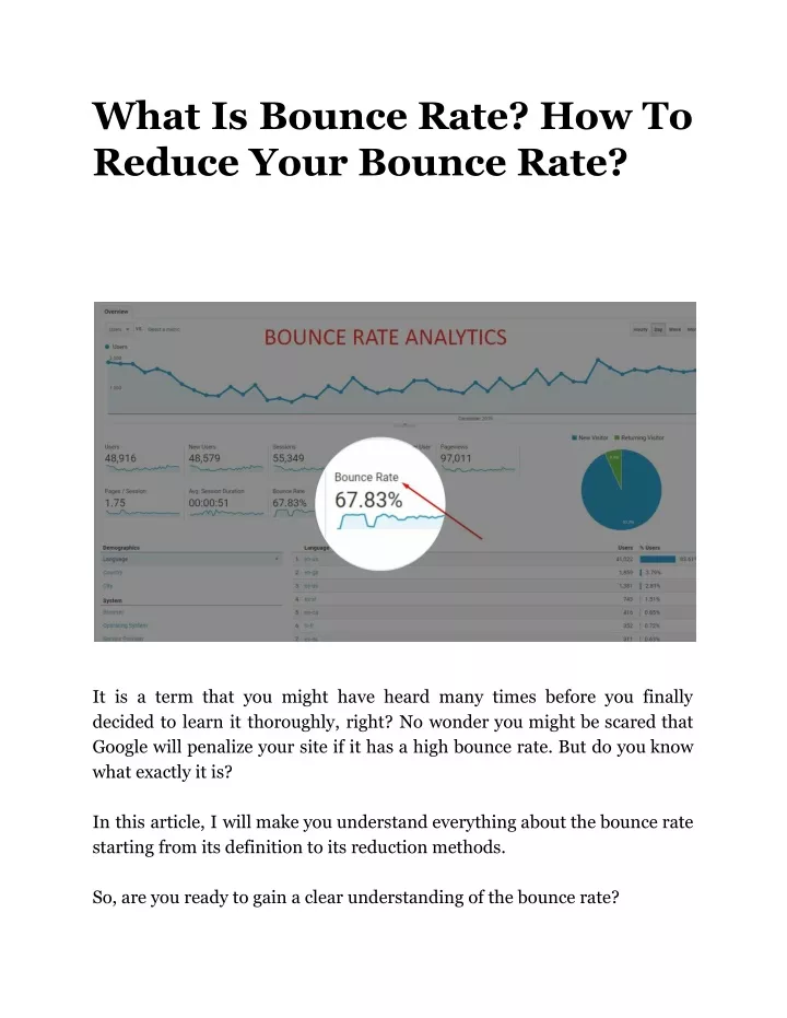 what is bounce rate how to reduce your bounce rate