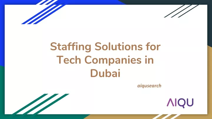 staffing solutions for tech companies in dubai