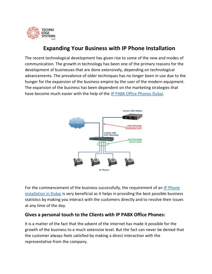 expanding your business with ip phone installation