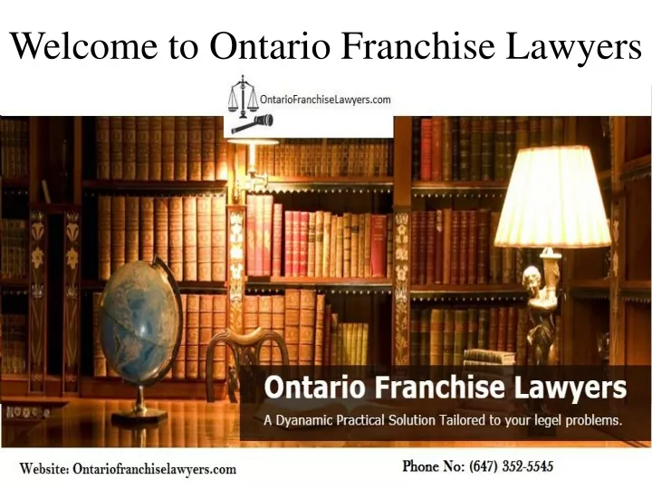 welcome to ontario franchise lawyers