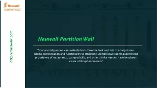 neuwall partition wall