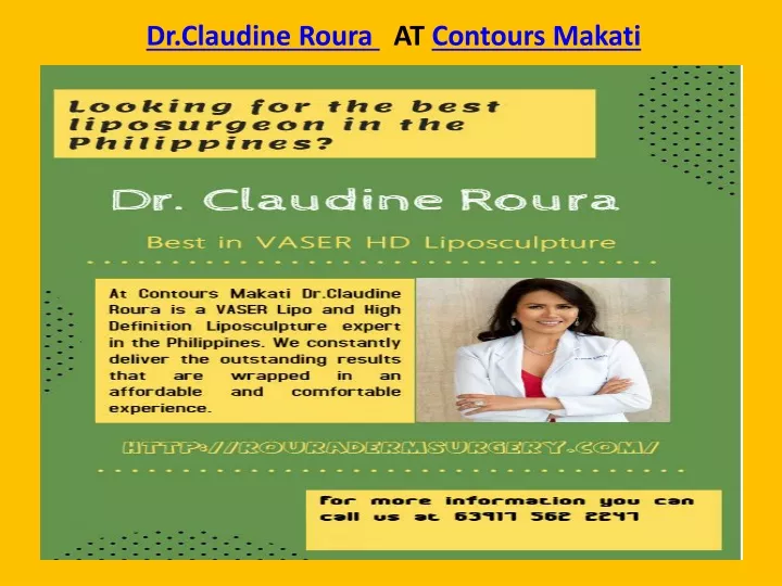 dr claudine roura at contours makati