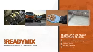 Reasons Why You Should Choose Rapid Readymix