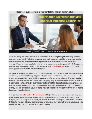 does your business need a confidential