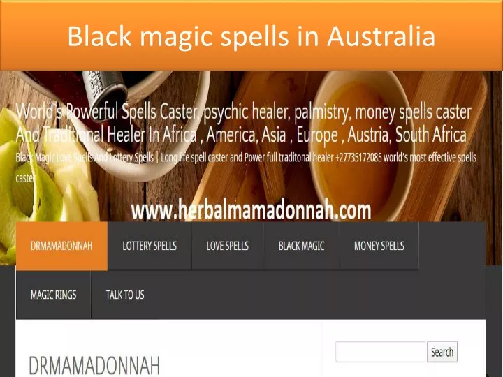 b lack magic spells in australia