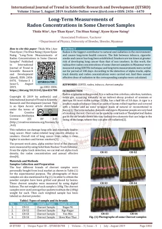 international journal of trend in scientific