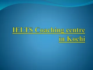 IELTS Coaching centre in Kochi