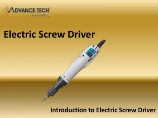 e lectric screw driver