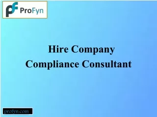 Get Company Compliance Consulting