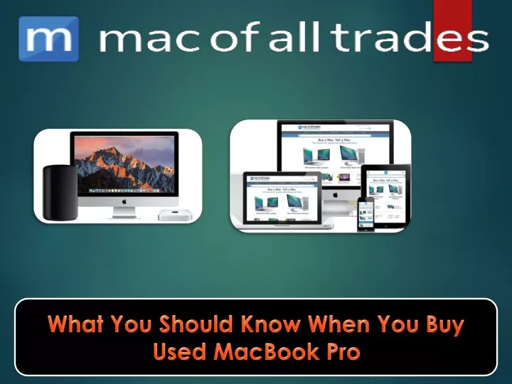 what you should know when you buy used macbook pro