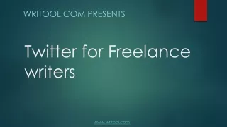 Twitter for Freelance Writers