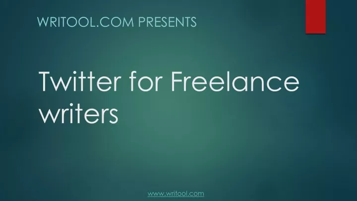 twitter for freelance writers