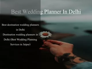 Best Wedding Planner and Decorators in Delhi NCR