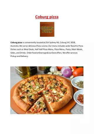 coburg pizza