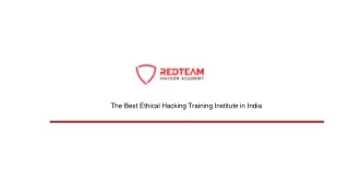 RedTeam hacker academy is one of the best ethical hacking institute in India